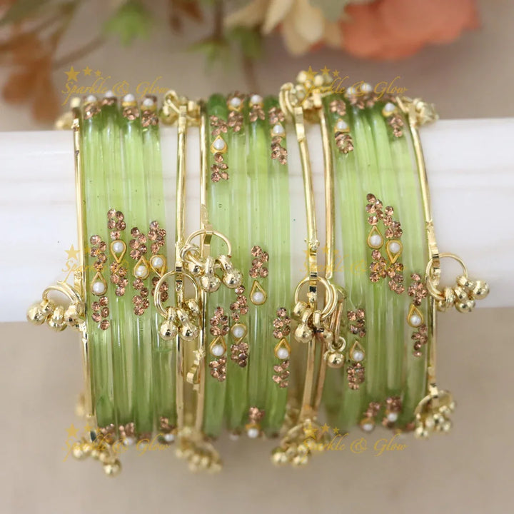 Elegant Red and Gold Bangles - Perfect for Weddings