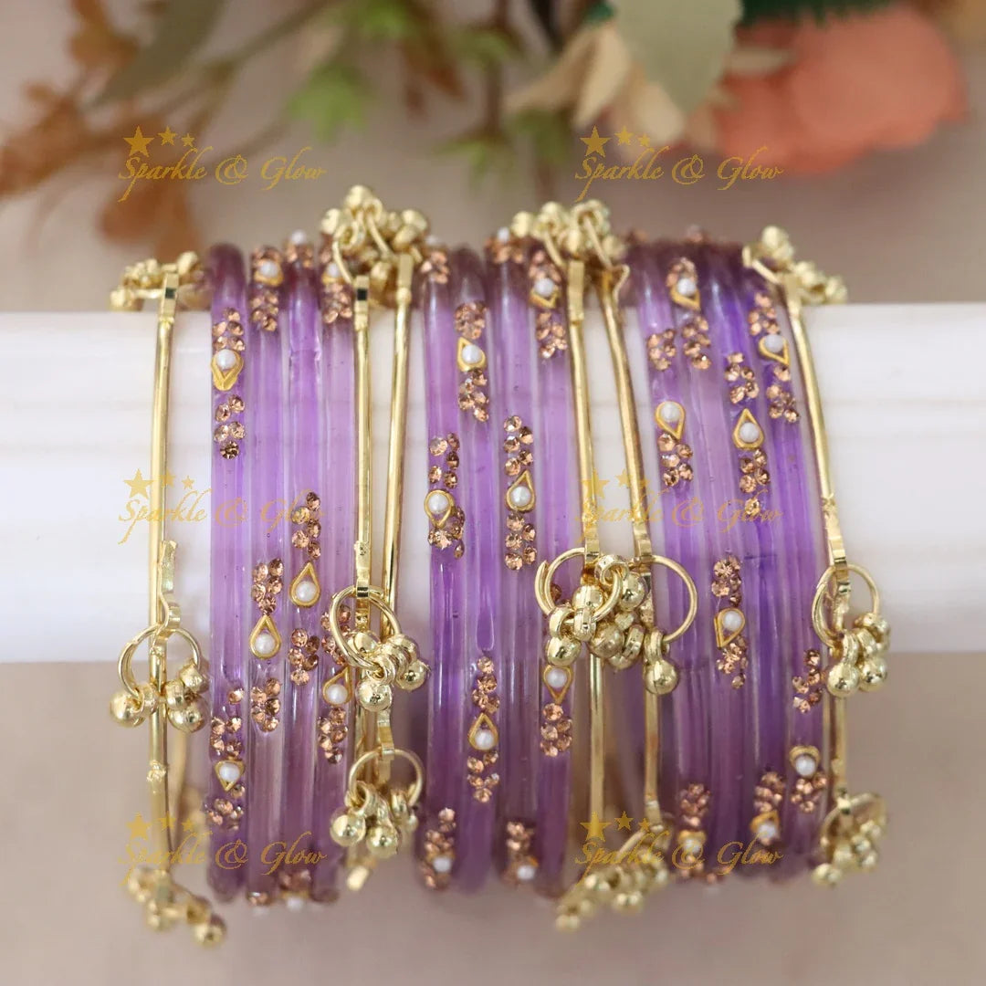 Elegant Red and Gold Bangles - Perfect for Weddings