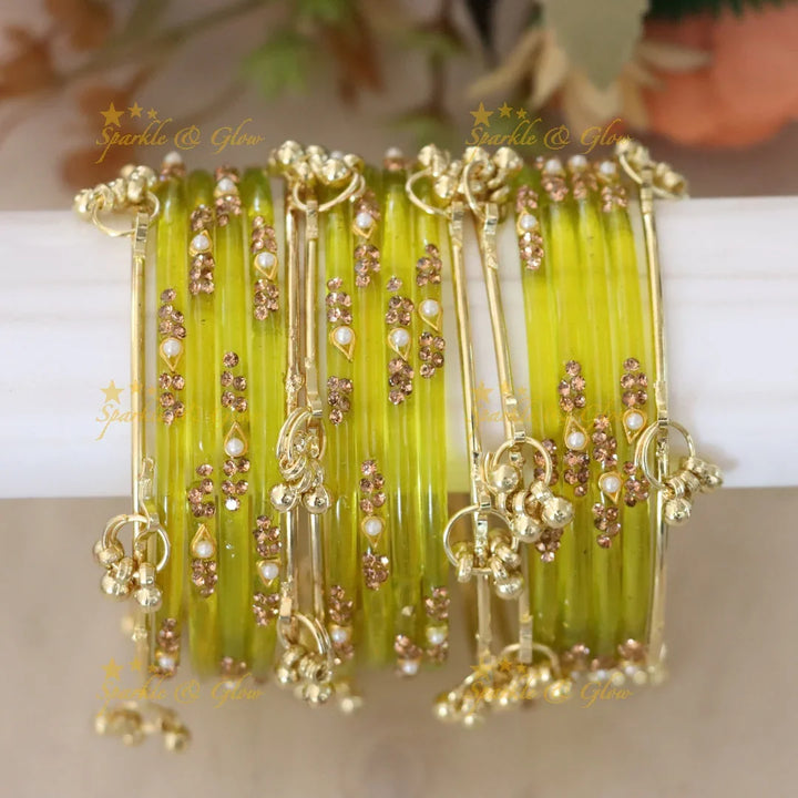 Elegant Red and Gold Bangles - Perfect for Weddings