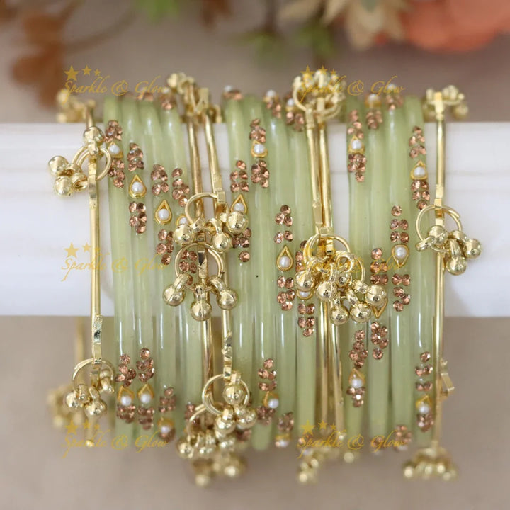 Elegant Red and Gold Bangles - Perfect for Weddings