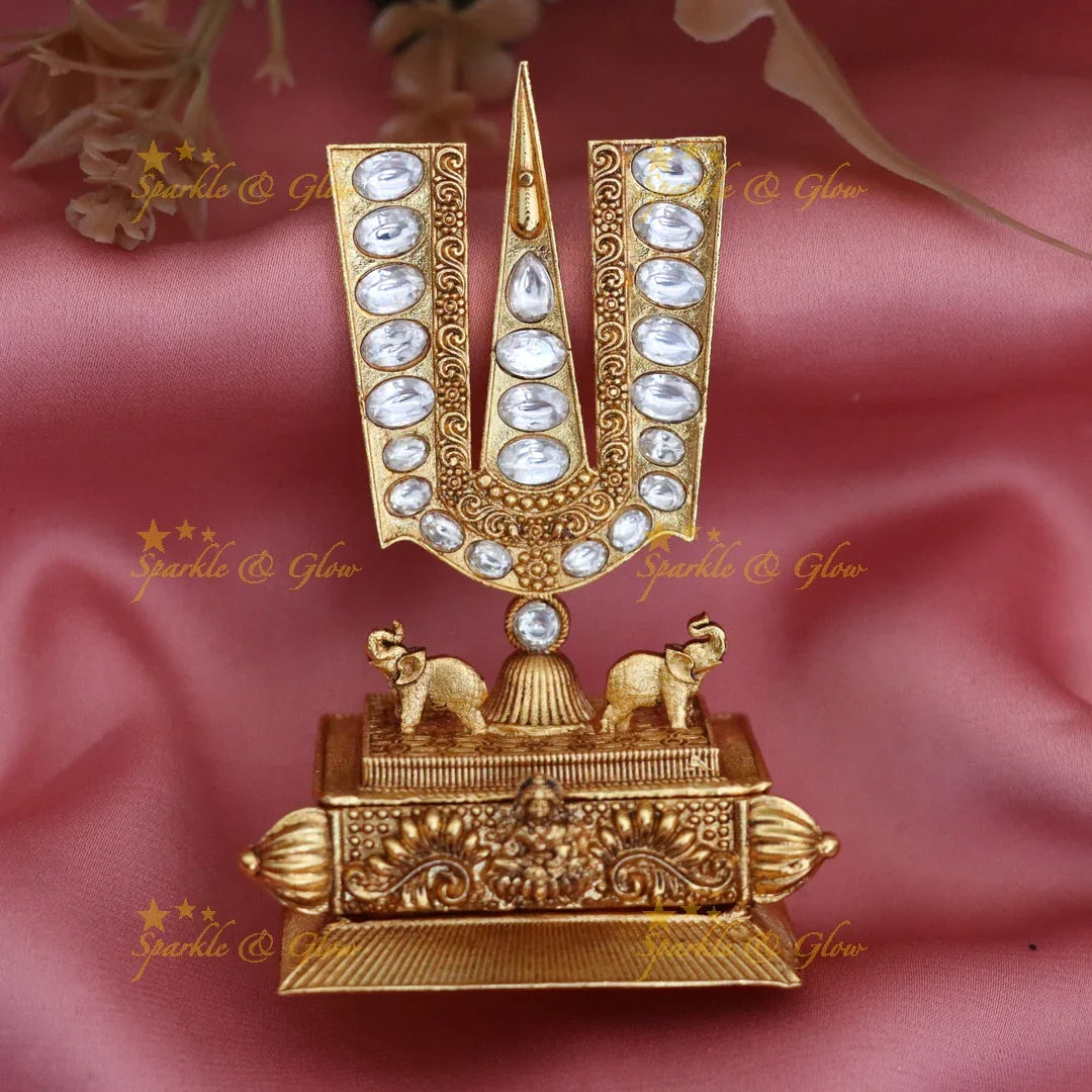 Exquisite Lord Venkateshwara Kumkum Box - Sparkle & Glow