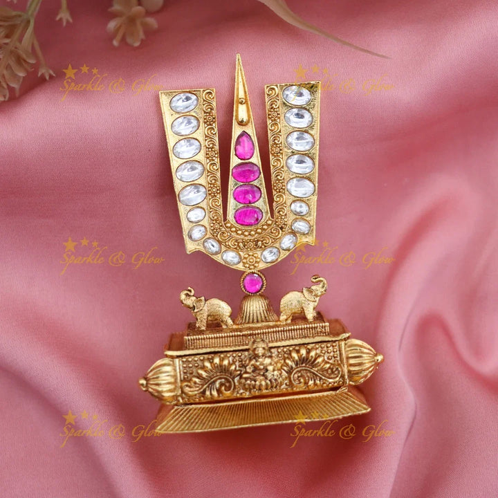 Exquisite Lord Venkateshwara Kumkum Box - Sparkle & Glow