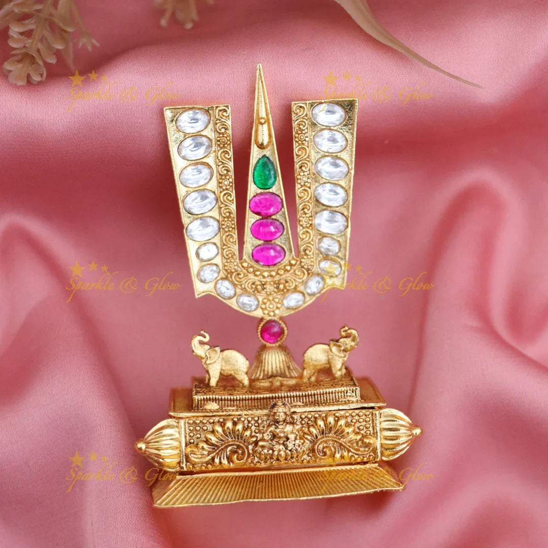 Exquisite Lord Venkateshwara Kumkum Box - Sparkle & Glow