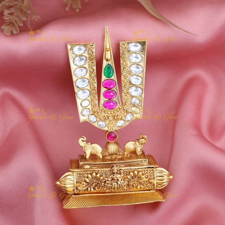 Exquisite Lord Venkateshwara Kumkum Box - Sparkle & Glow