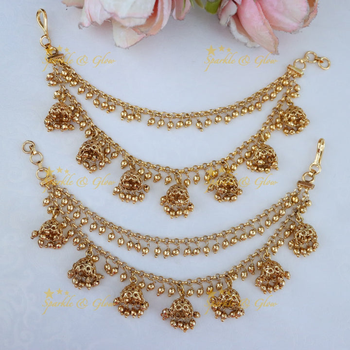 Exquisite Pearl Jhumka Earchain for Every Occasion