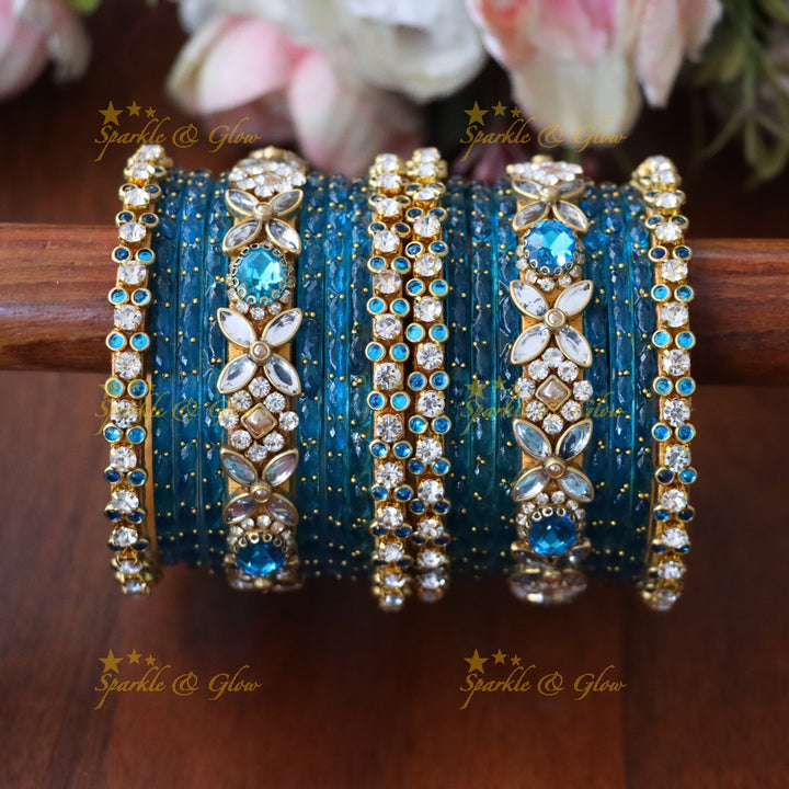 Radiant Silk Thread Bangle - Elegant Imitation Jewellery -TWO HANDS