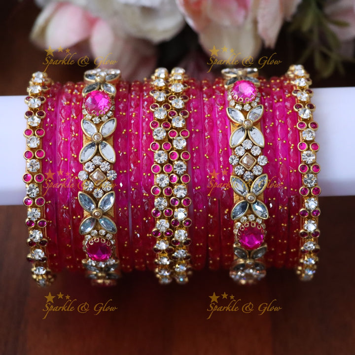 Radiant Silk Thread Bangle - Elegant Imitation Jewellery -TWO HANDS