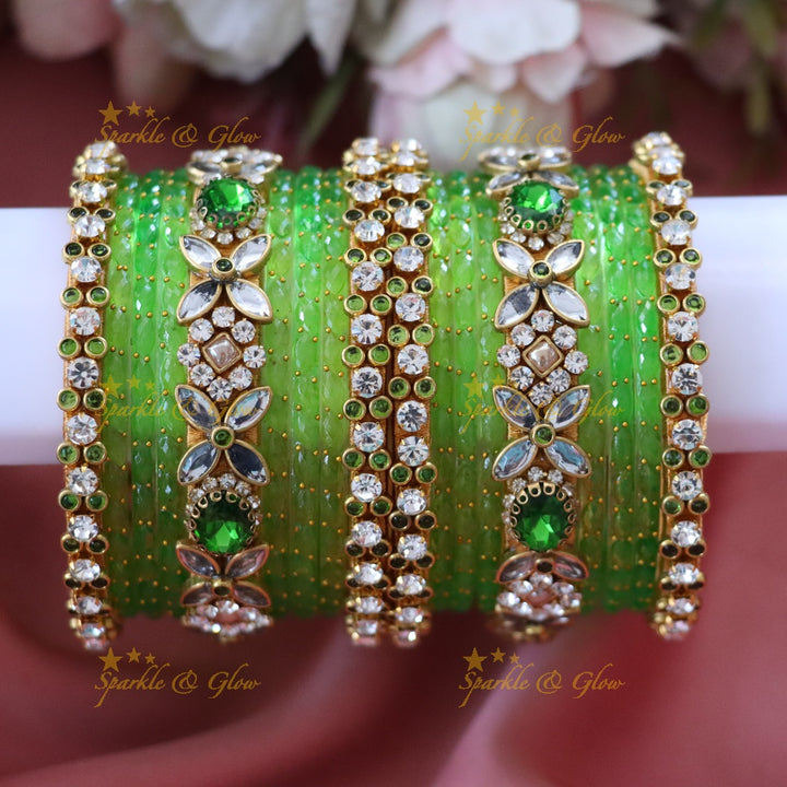 Radiant Silk Thread Bangle - Elegant Imitation Jewellery -TWO HANDS
