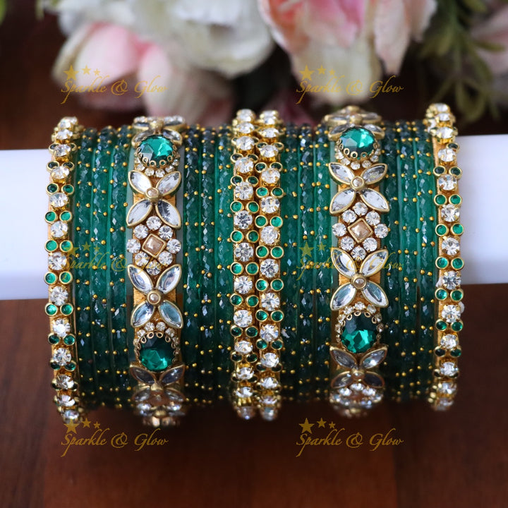 Radiant Silk Thread Bangle - Elegant Imitation Jewellery -TWO HANDS