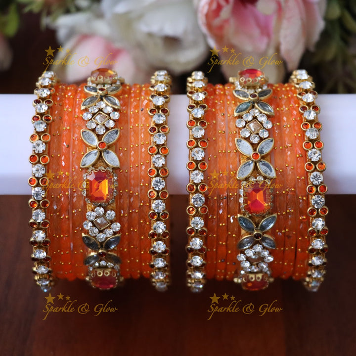 Radiant Silk Thread Bangle - Elegant Imitation Jewellery -TWO HANDS