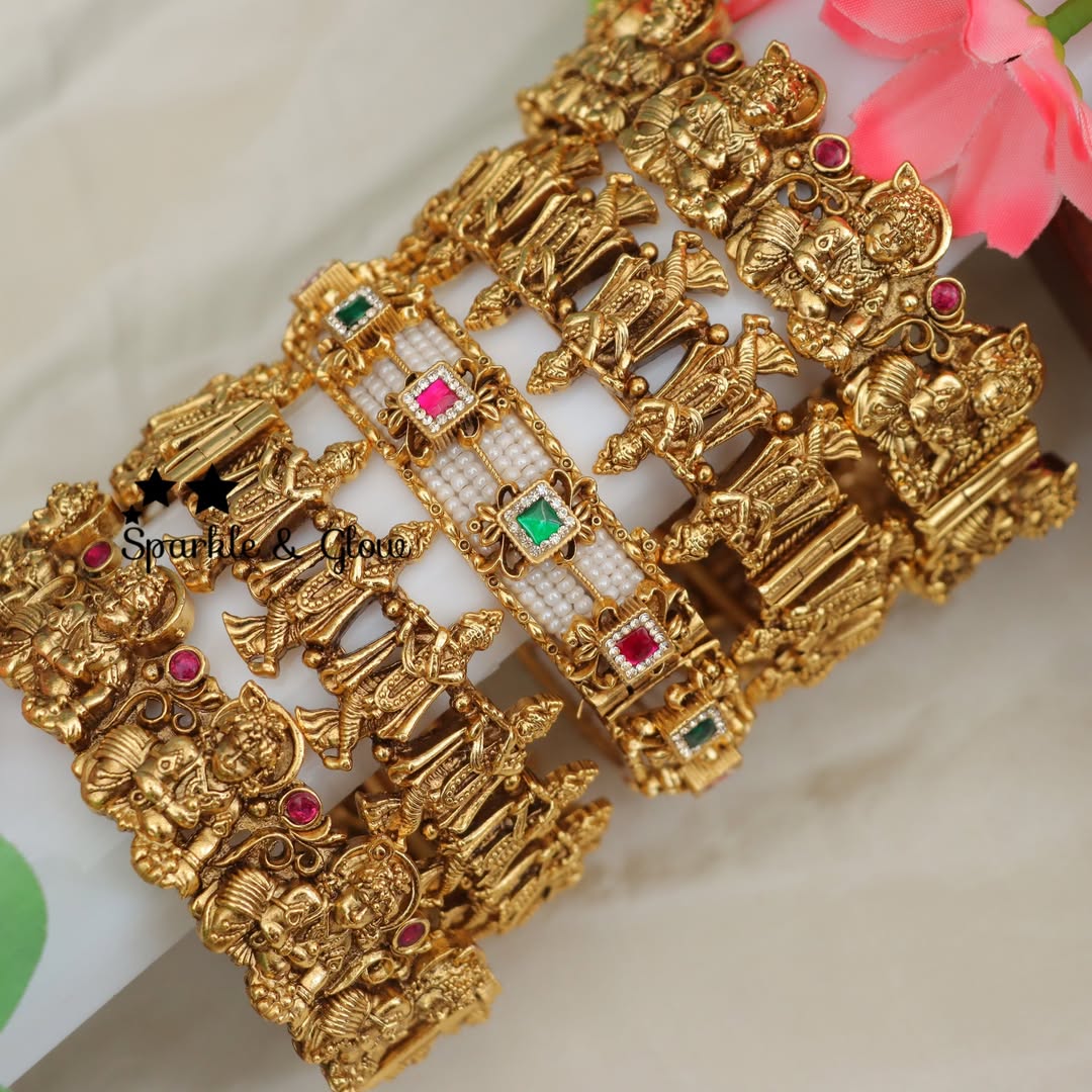 Exquisite Krishna Bridal Bangles - Sparkle & Glow