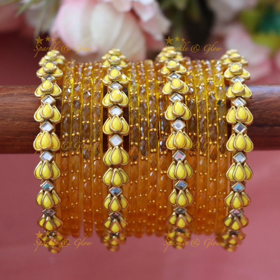 Elegant Gold Silk Thread Bangles for Festive Glam TWO HAND