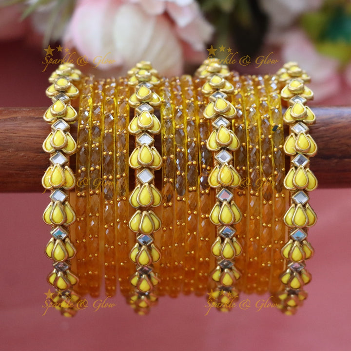 Elegant Gold Silk Thread Bangles for Festive Glam TWO HAND