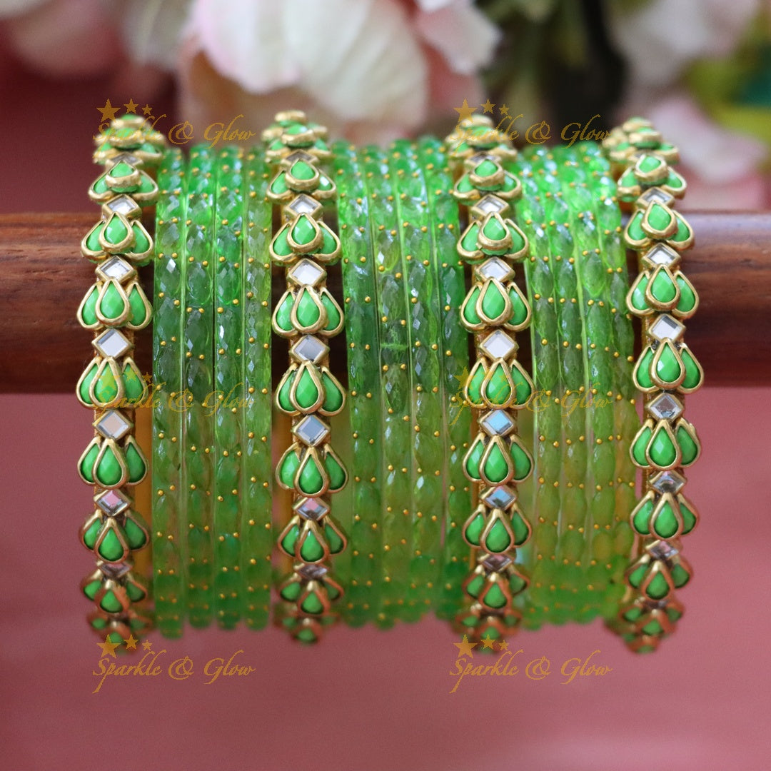 Elegant Gold Silk Thread Bangles for Festive Glam TWO HAND