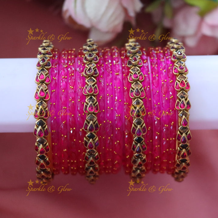 Elegant Gold Silk Thread Bangles for Festive Glam TWO HAND