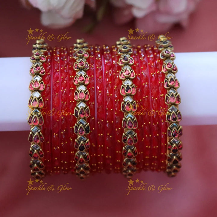 Elegant Gold Silk Thread Bangles for Festive Glam TWO HAND