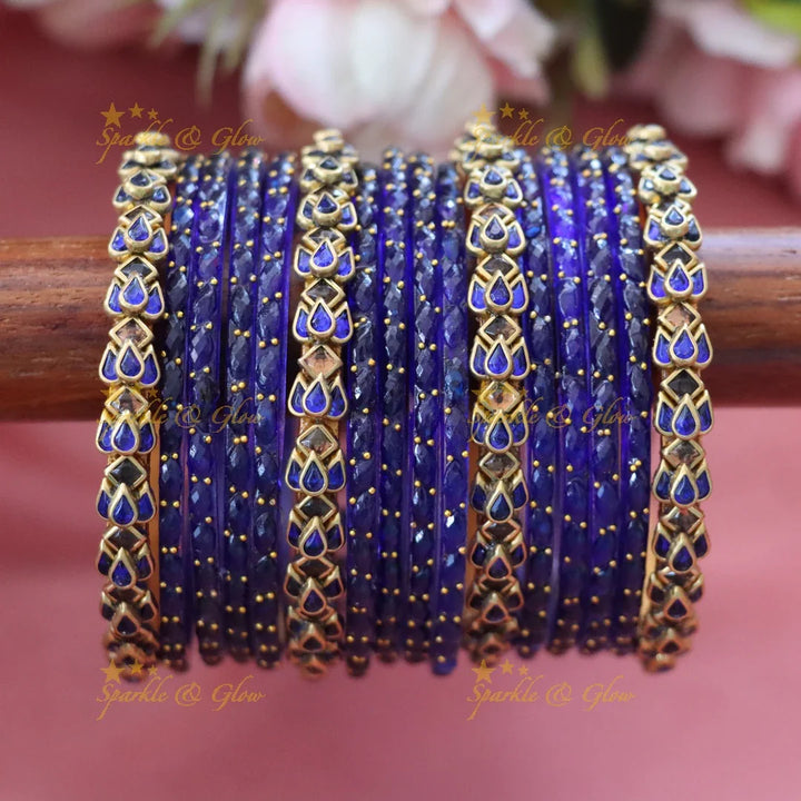 Elegant Gold Silk Thread Bangles for Festive Glam TWO HAND