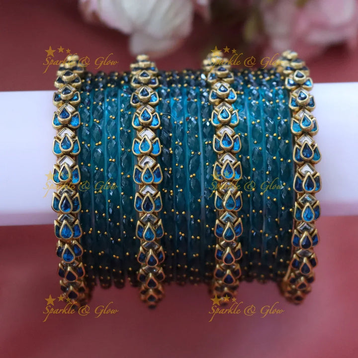 Elegant Gold Silk Thread Bangles for Festive Glam TWO HAND