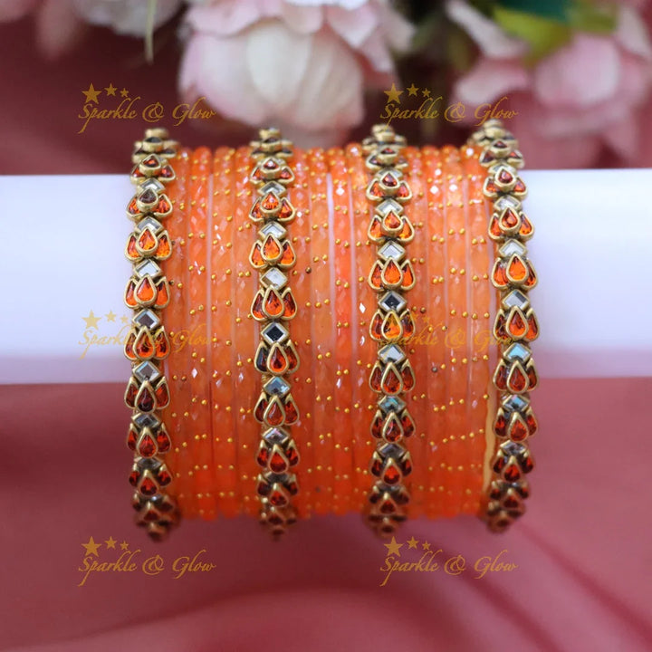 Elegant Gold Silk Thread Bangles for Festive Glam TWO HAND