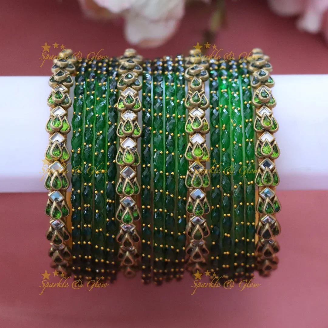 Elegant Gold Silk Thread Bangles for Festive Glam TWO HAND