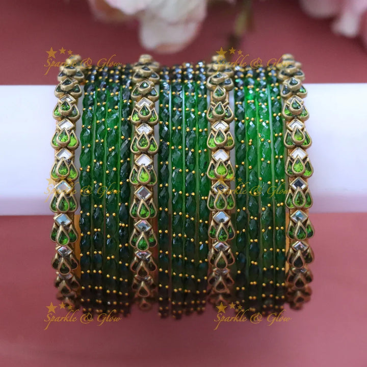 Elegant Gold Silk Thread Bangles for Festive Glam TWO HAND