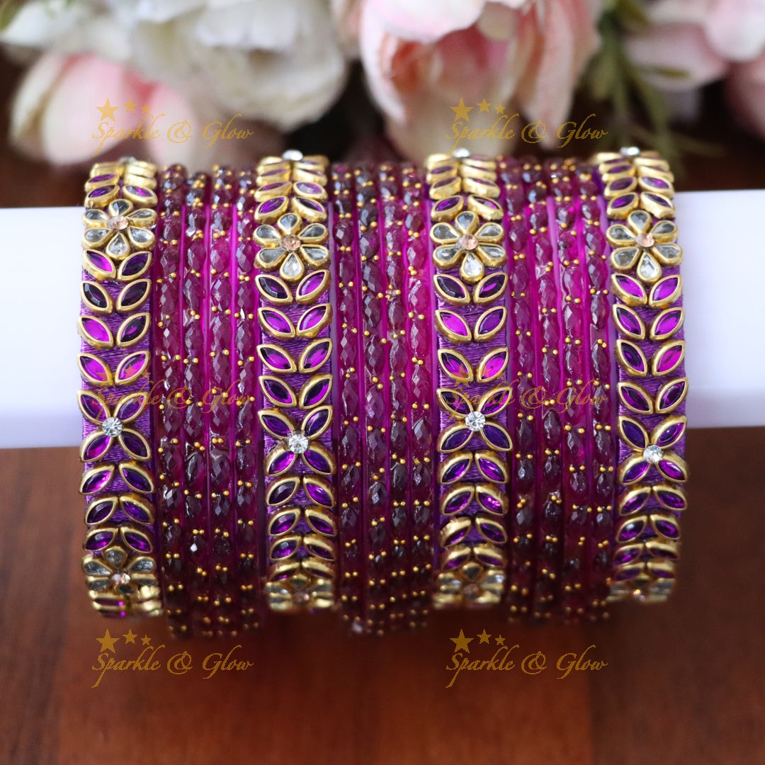 Elegant Silk Thread Bangle for Festive Celebrations TW0 HAND