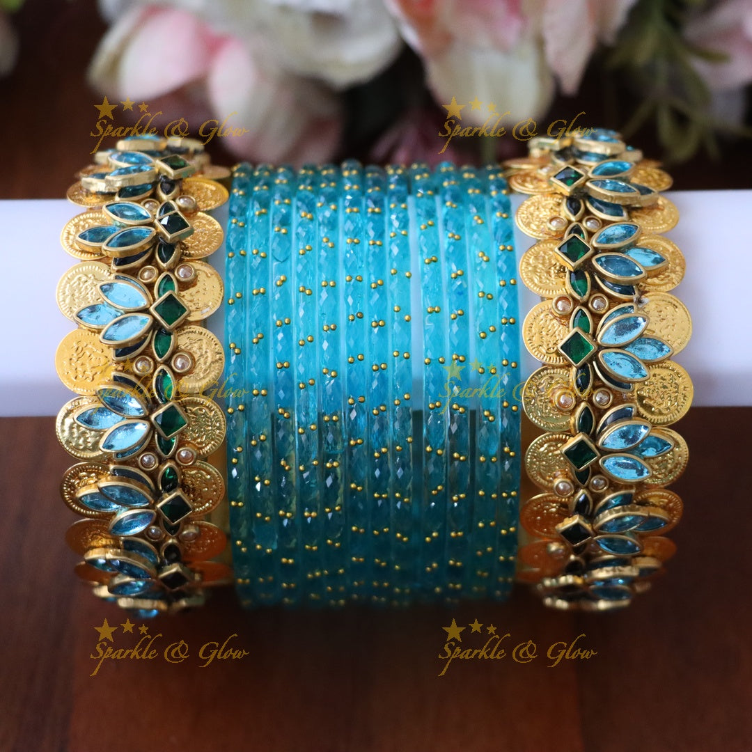 Exquisite Gold Coin Silk Bangle - Perfect Festive Accessory ONE HAND