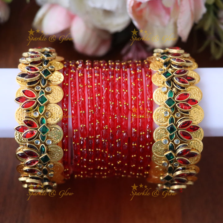 Exquisite Gold Coin Silk Bangle - Perfect Festive Accessory ONE HAND