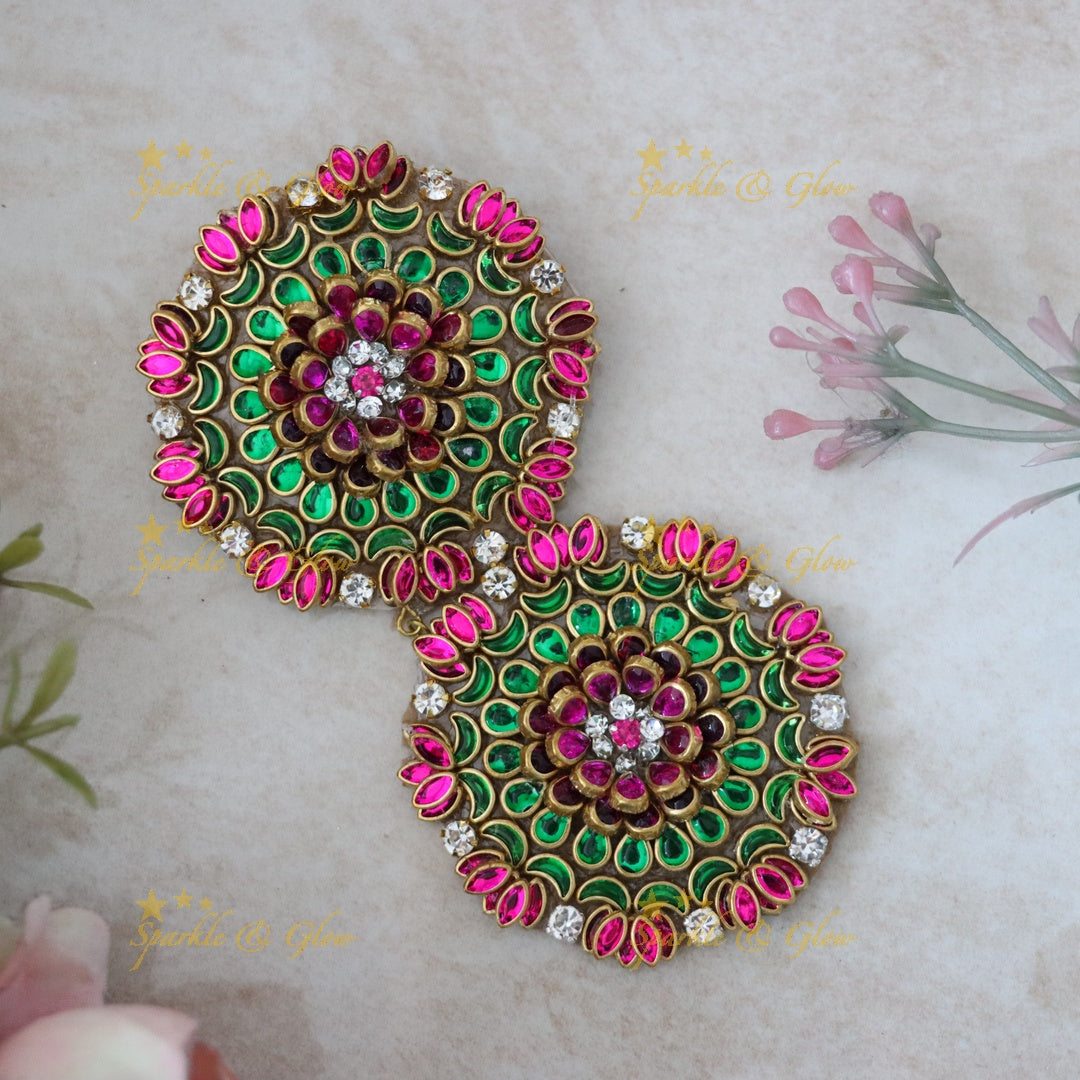 Exquisite Floral Hairpin - Indian Bridal Hair Accessory