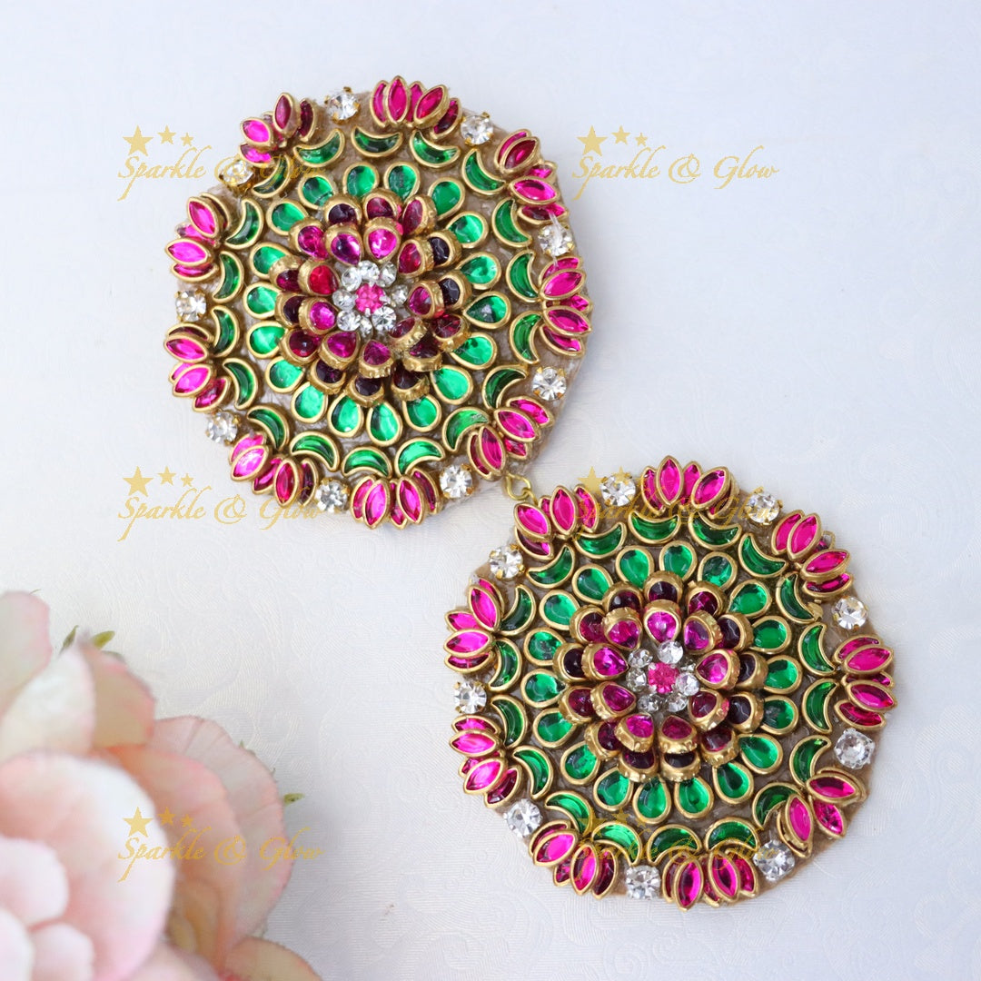 Exquisite Floral Hairpin - Indian Bridal Hair Accessory