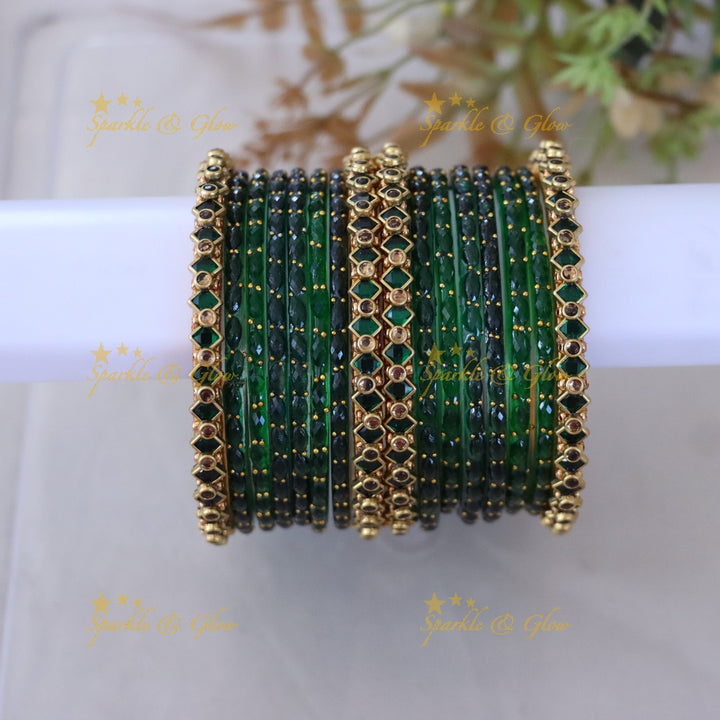 Elegant Silk Thread Gold Bangles for Festive Occasions ONE HAND
