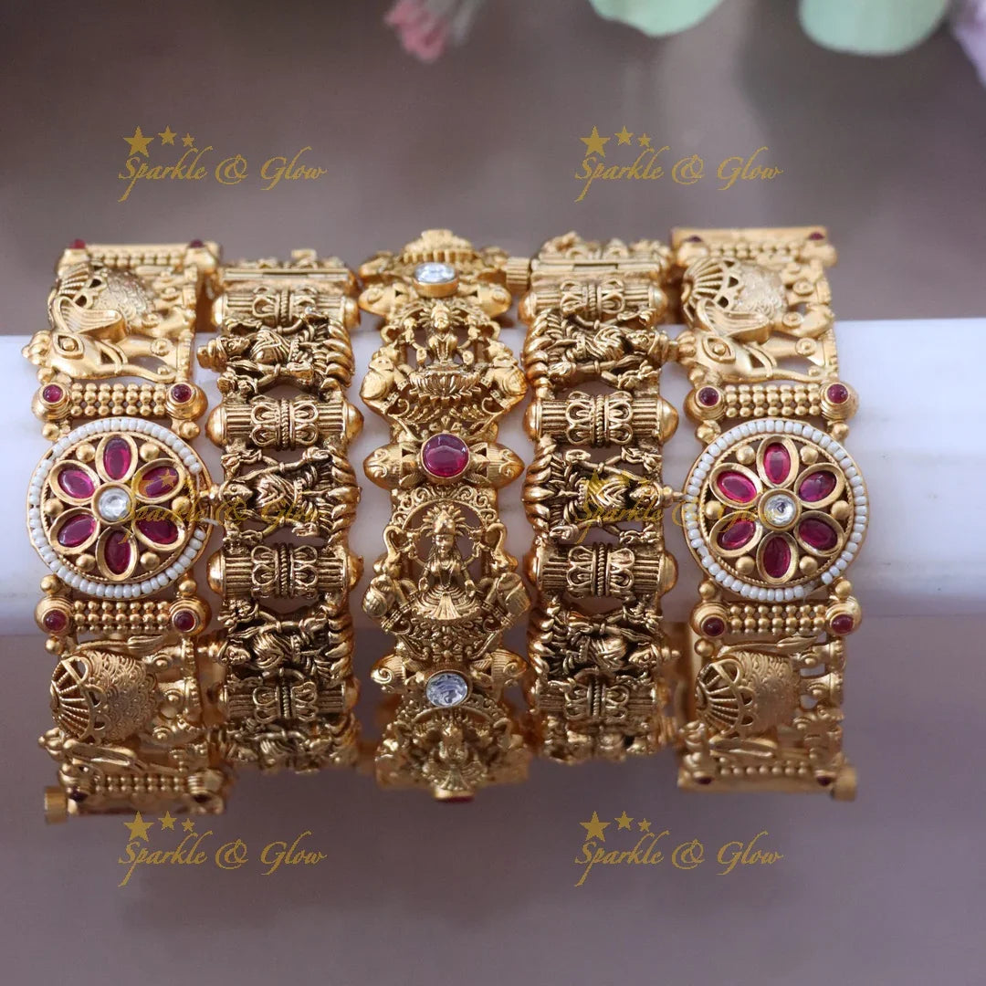 Elegant Kemp Bridal Bangles for Indian Weddings