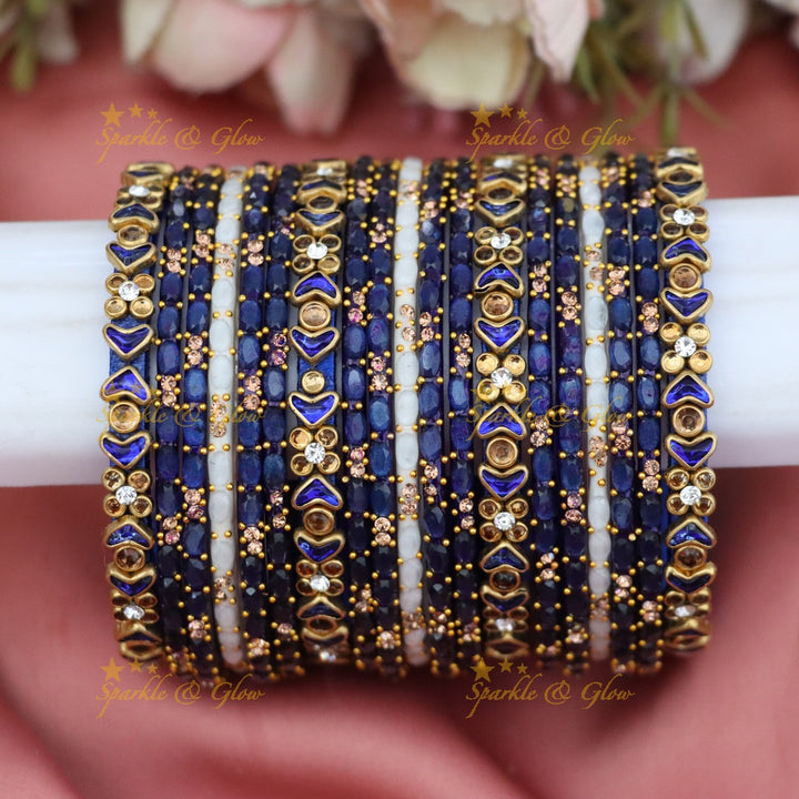 Silk Thread Bangles Set for Weddings and Festivals