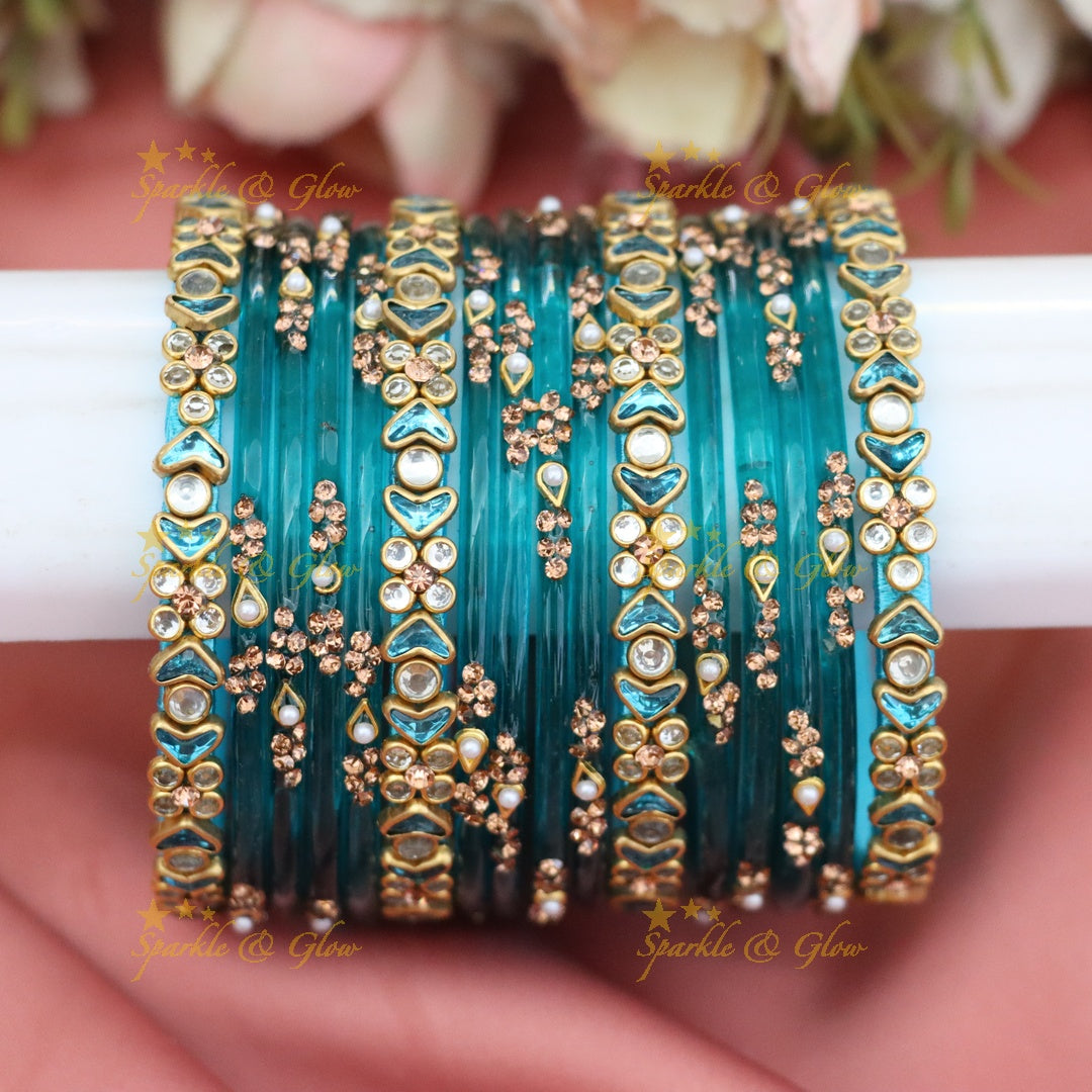 Silk Thread Bangles Set for Weddings and Festivals