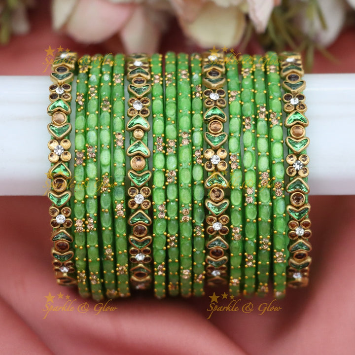 Silk Thread Bangles Set for Weddings and Festivals