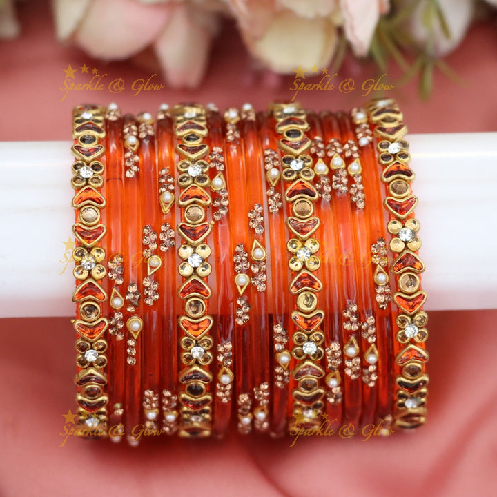 Silk Thread Bangles Set for Weddings and Festivals