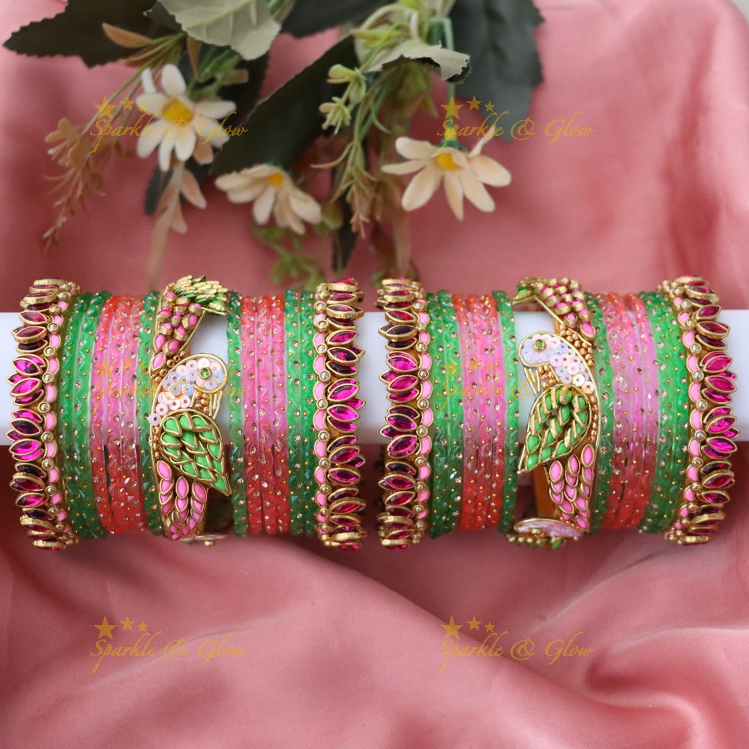 Vibrant Silk Thread Bangles for Celebrations