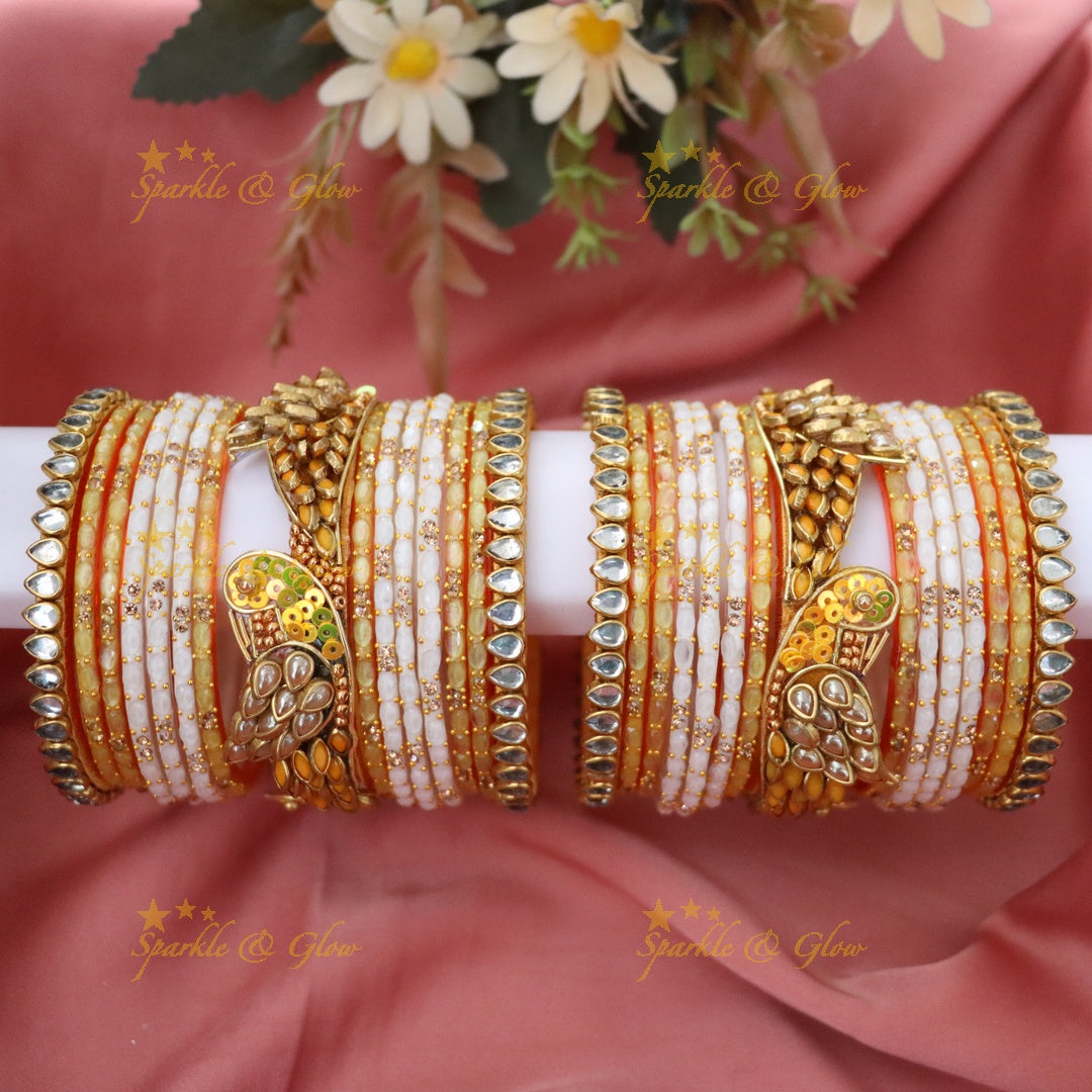 Luxurious Silk Thread Bangle Set for Weddings