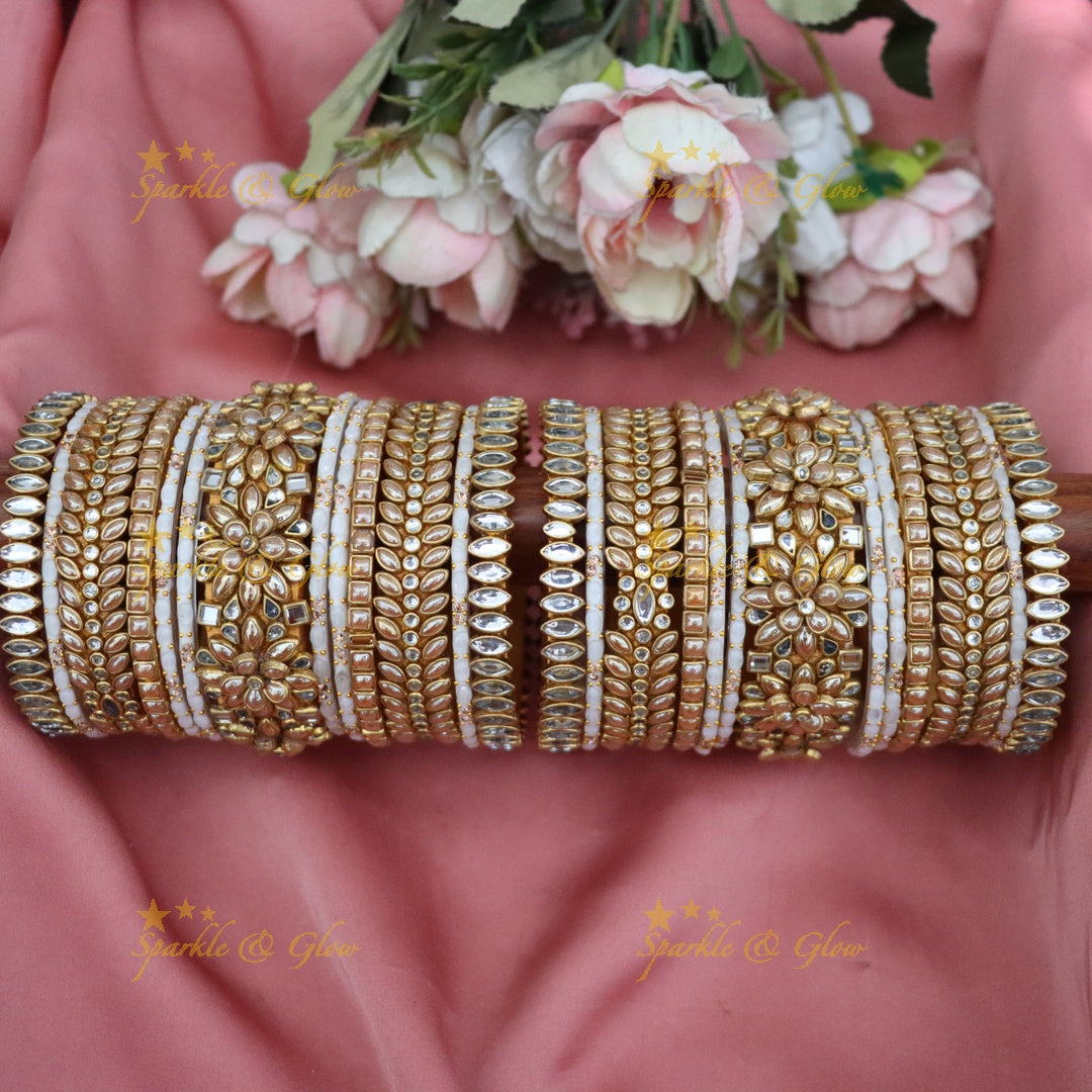 Luxurious Gold Silk Thread Bangles - Perfect for Festivals