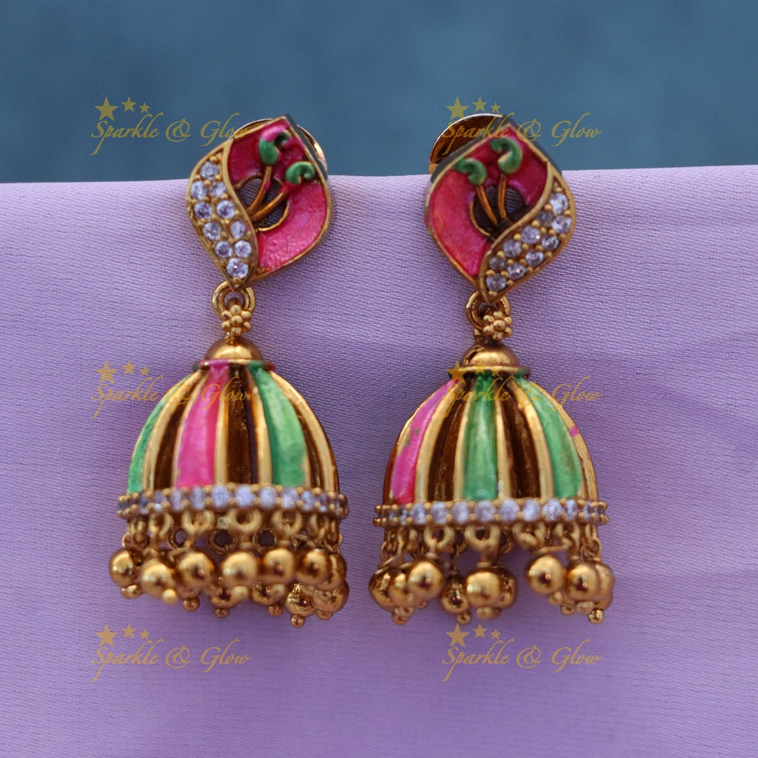 Exquisite Multicolor Jhumkas for Weddings & Festive Events