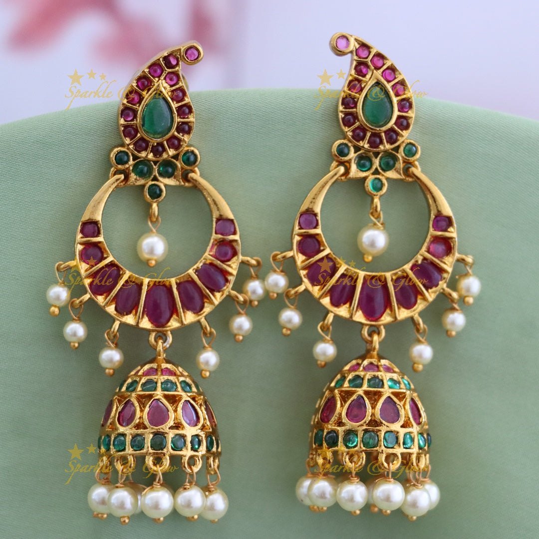 Exquisite Gold-Plated Jhumka Earrings for Weddings
