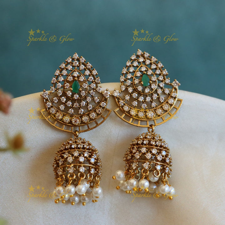 Gold Jhumka Earrings - Perfect for Festive Weddings