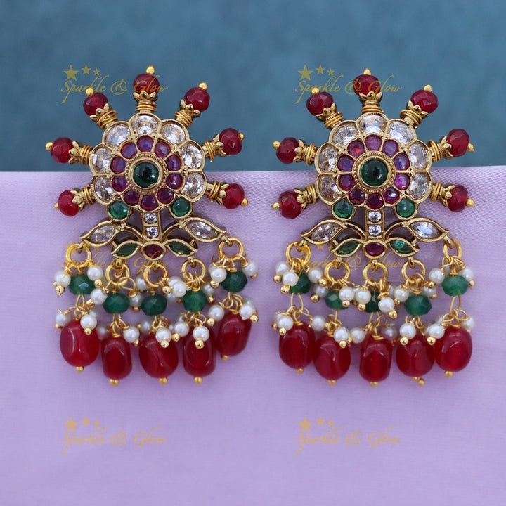 Exquisite Gold-tone Festive Earrings for Celebrations