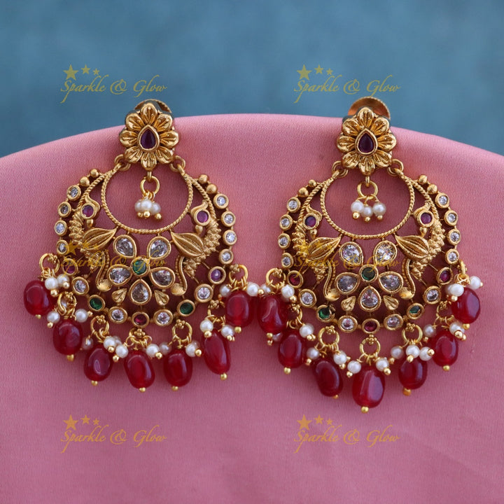 Exquisite Gold-Plated Chandbali Earrings for Festivities