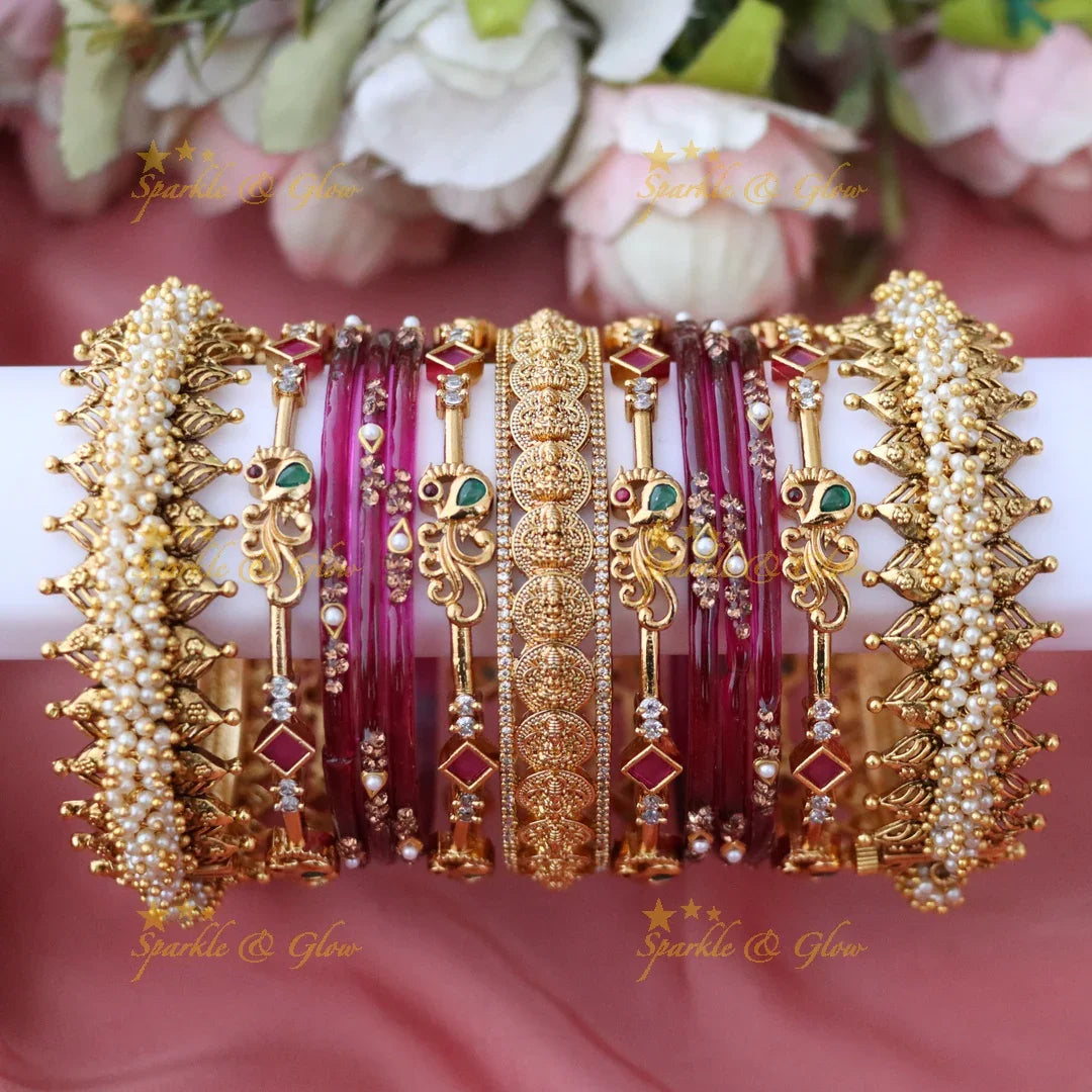 Elegance Redefined: Lakshmi Bangle Set Collection