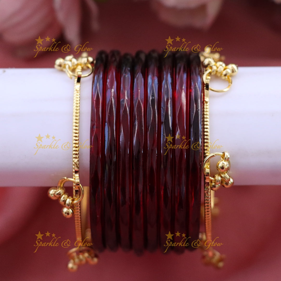 Exquisite Lakshmi Bridal Bangle Set - Floral Design