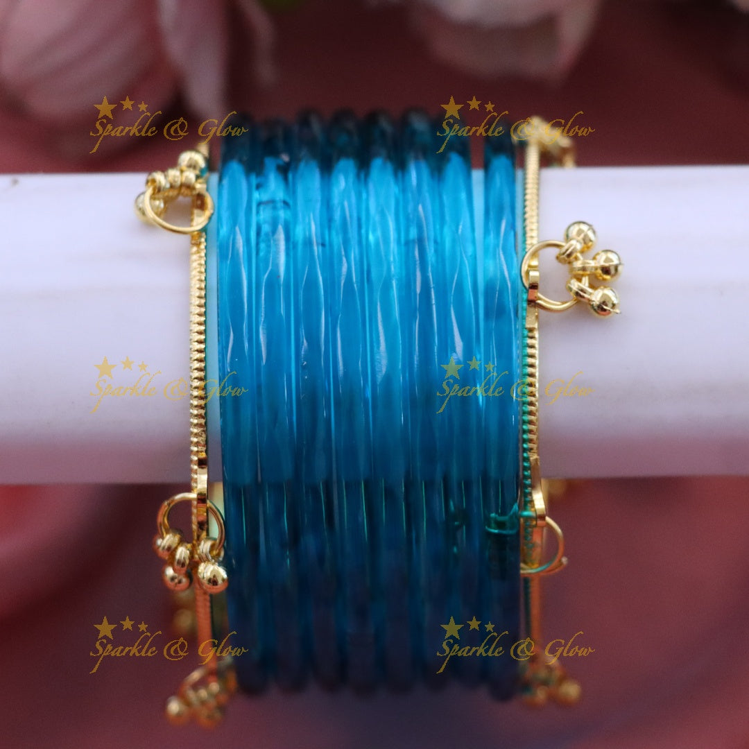 Exquisite Lakshmi Bridal Bangle Set - Floral Design