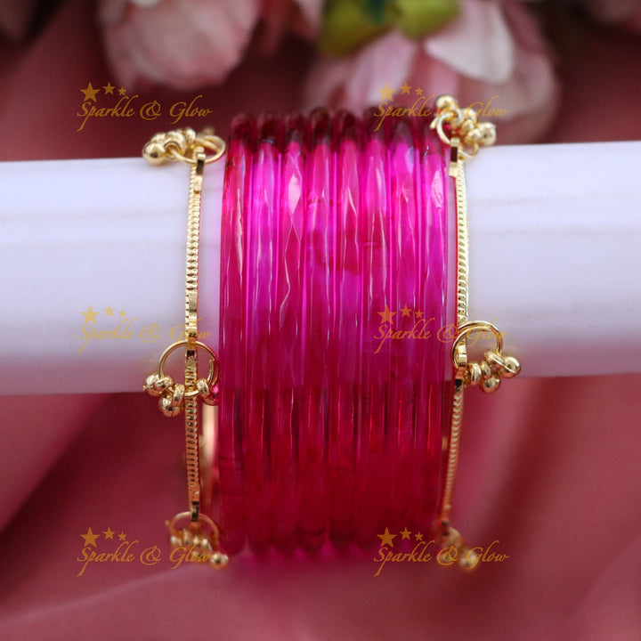 Exquisite Lakshmi Bridal Bangle Set - Floral Design