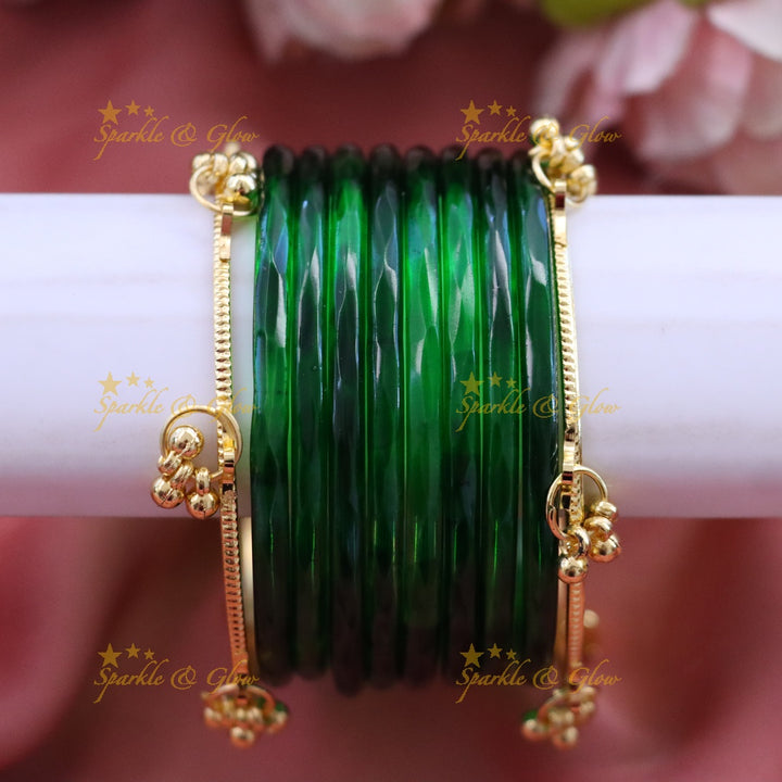 Exquisite Lakshmi Bridal Bangle Set - Floral Design