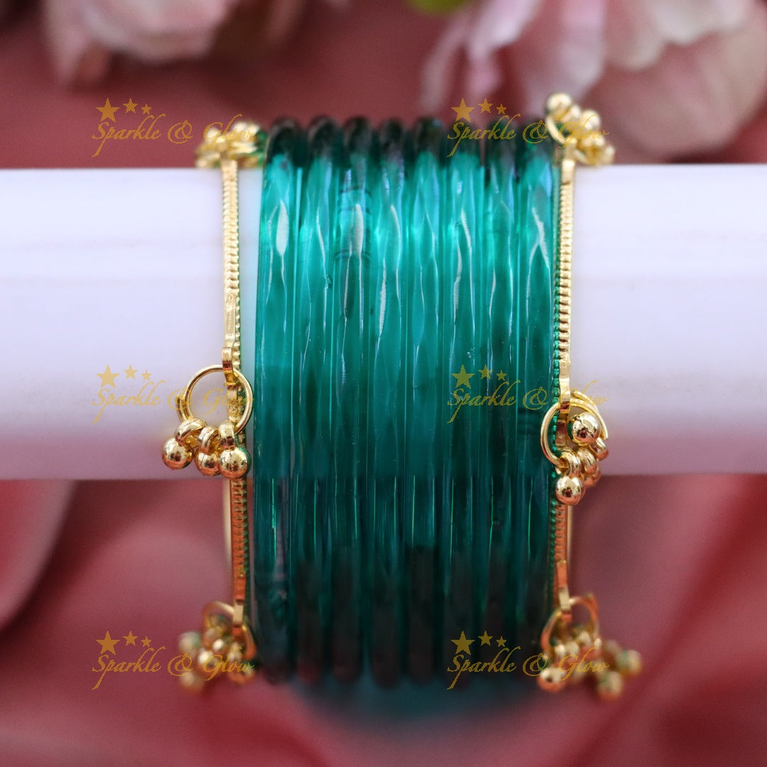 Exquisite Lakshmi Bridal Bangle Set - Floral Design